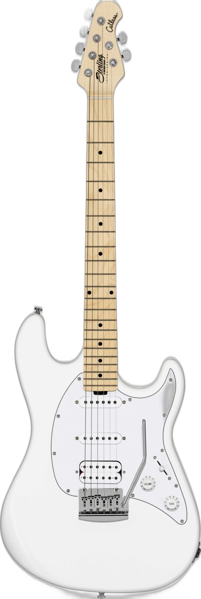 Musicman CT20 HSS Cutlass in Music Man Sterling Intro Series CT20HSS Canvas White Maple