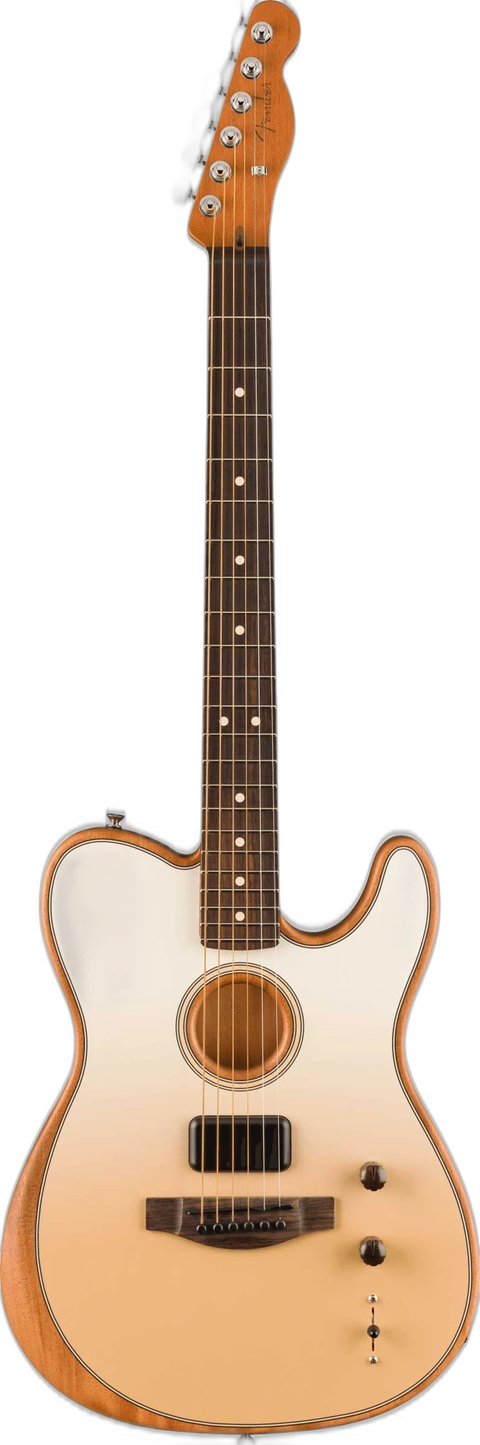 Fender FINNEAS Signature Acoustasonic Player Telecaster Cappuccino Fade Rosewood Fingerboard in Standard