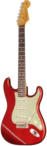Fender Custom Shop 1960 Stratocaster Journeyman Relic Aged Fingerboard in Candy Apple Red Rosewood