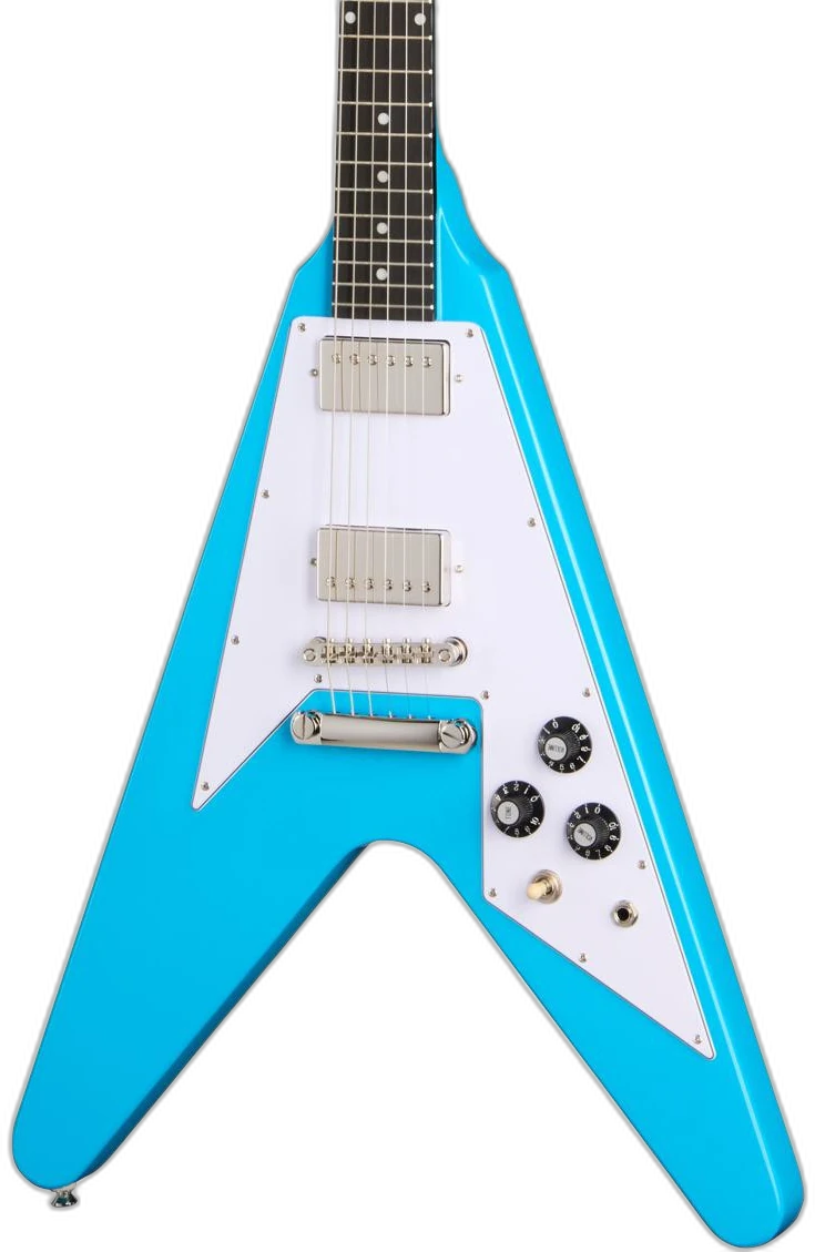 Epiphone Inspired by Gibson Flying V 70s in Maui Blue