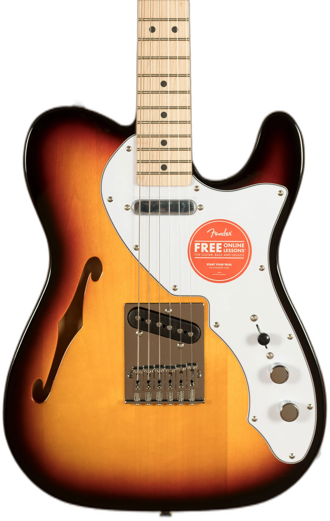 Squier Affinity Series Telecaster Thinline - Maple - 3-Colour Sunburst in 3-Colour