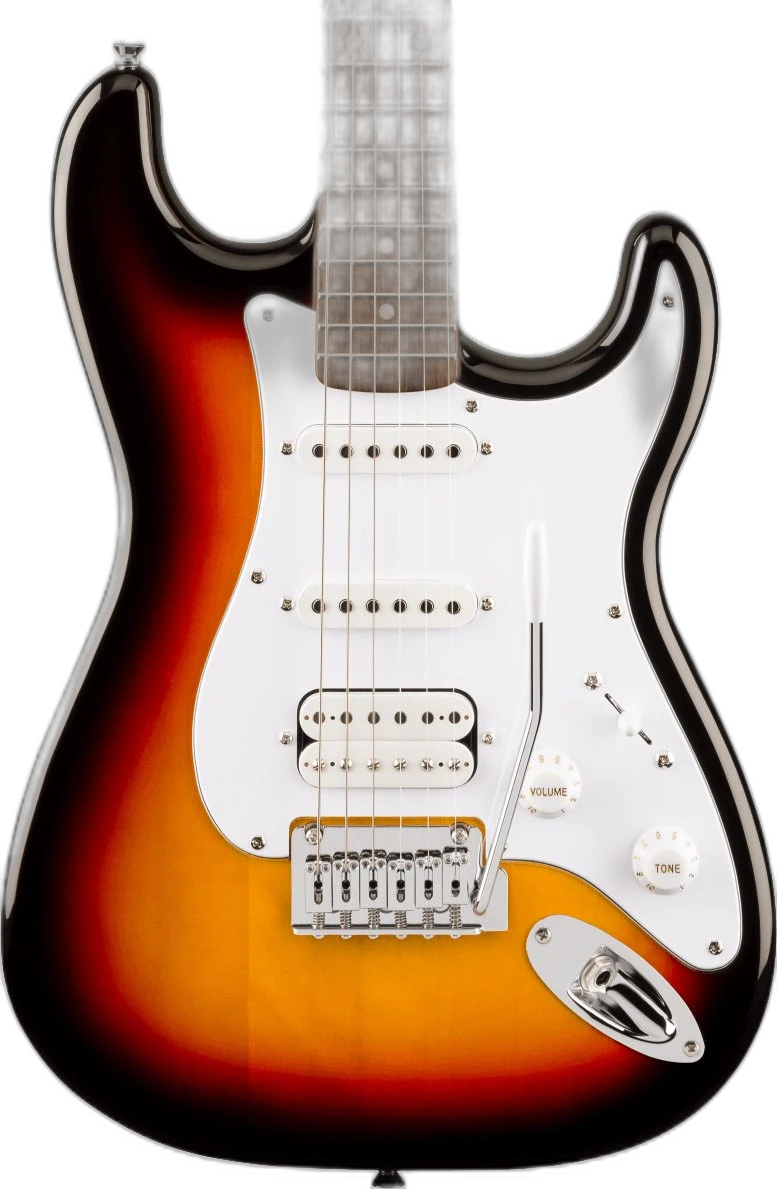 Squier Affinity Series Stratocaster Junior HSS Laurel Fingerboard in 3-Color Sunburst in 3-Color