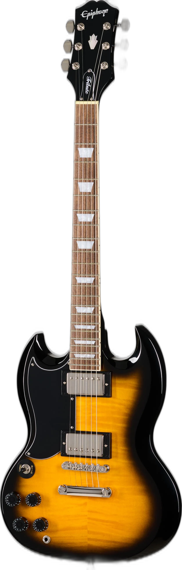 Epiphone SG Tribute Plus Left Handed in Vintage Sunburst