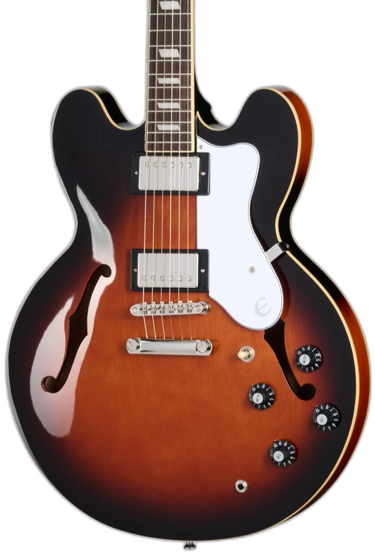 Epiphone Bonehead Riviera Dark Burst in Tobacco
