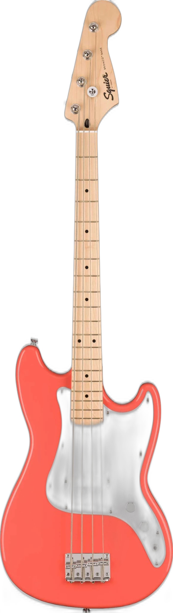 Squier Sonic Bronco Short Scale Bass Tahitian Coral Fingerboard in Maple