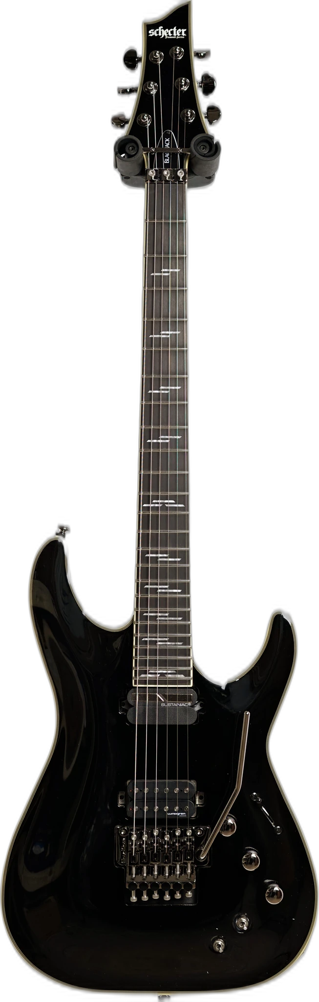Schecter C-1 FR-S Blackjack Guitar, Black in C-1 FR-S