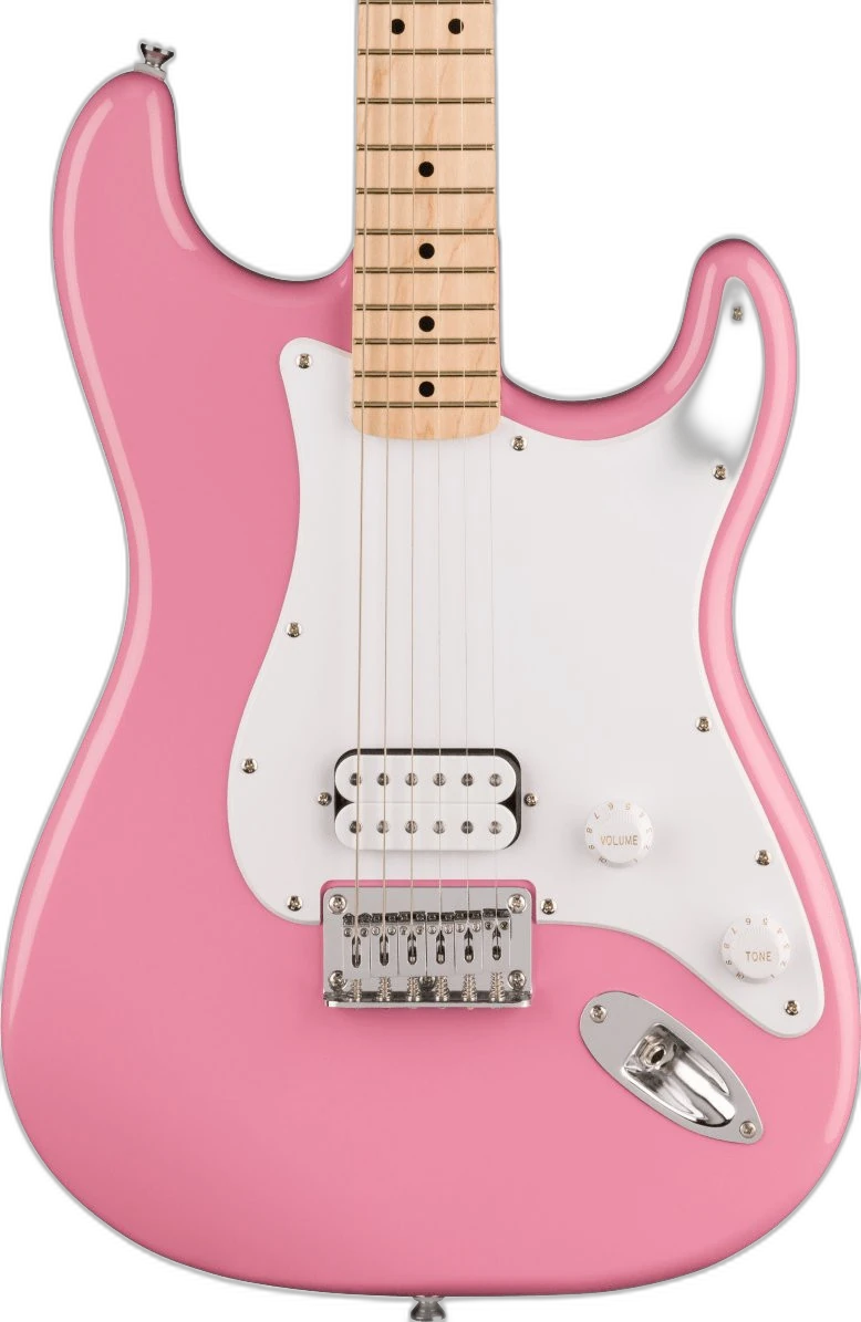 Squier Sonic Stratocaster Hardtail H Flash Fingerboard in Pink Maple