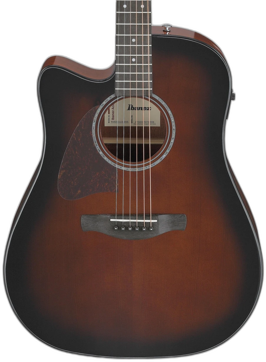 Ibanez AAD51LCE Dark Violin High Gloss Left Handed in Sunburst