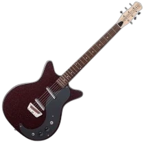 Danelectro Glitter ‘59 in Maroon with Silver Glitter
