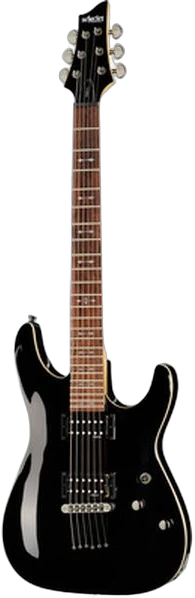 Schecter Omen-6 in Omen-6 Gloss Black