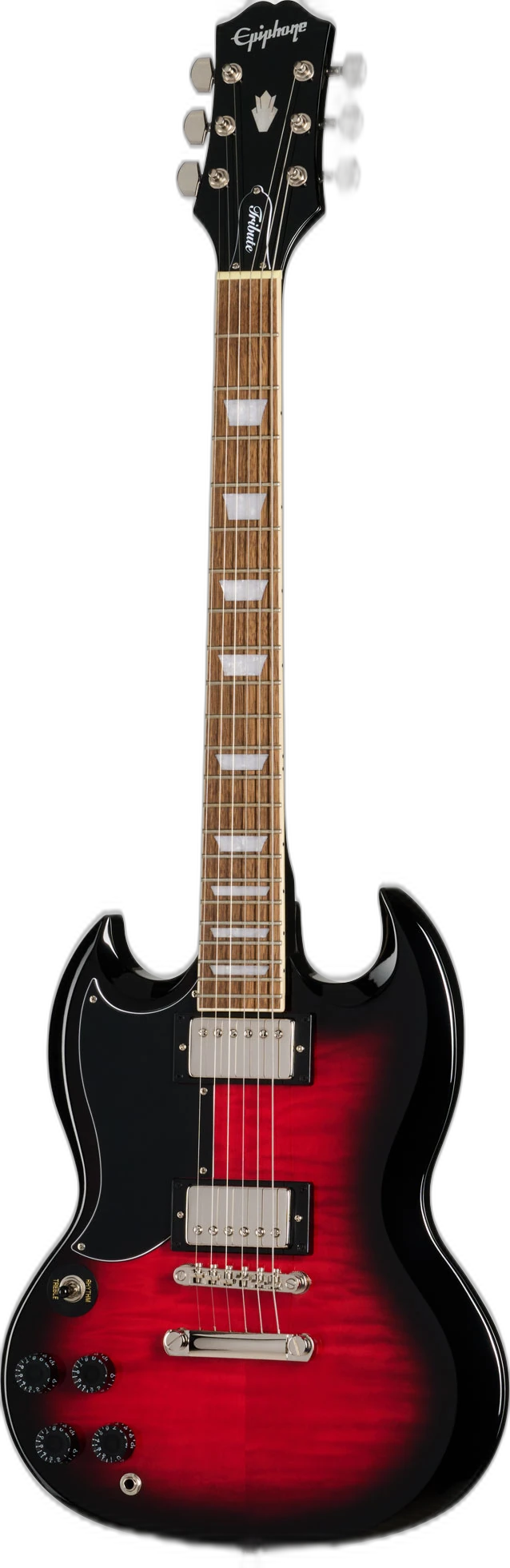 Epiphone SG Tribute Plus Left Handed Cherry Burst in Standard