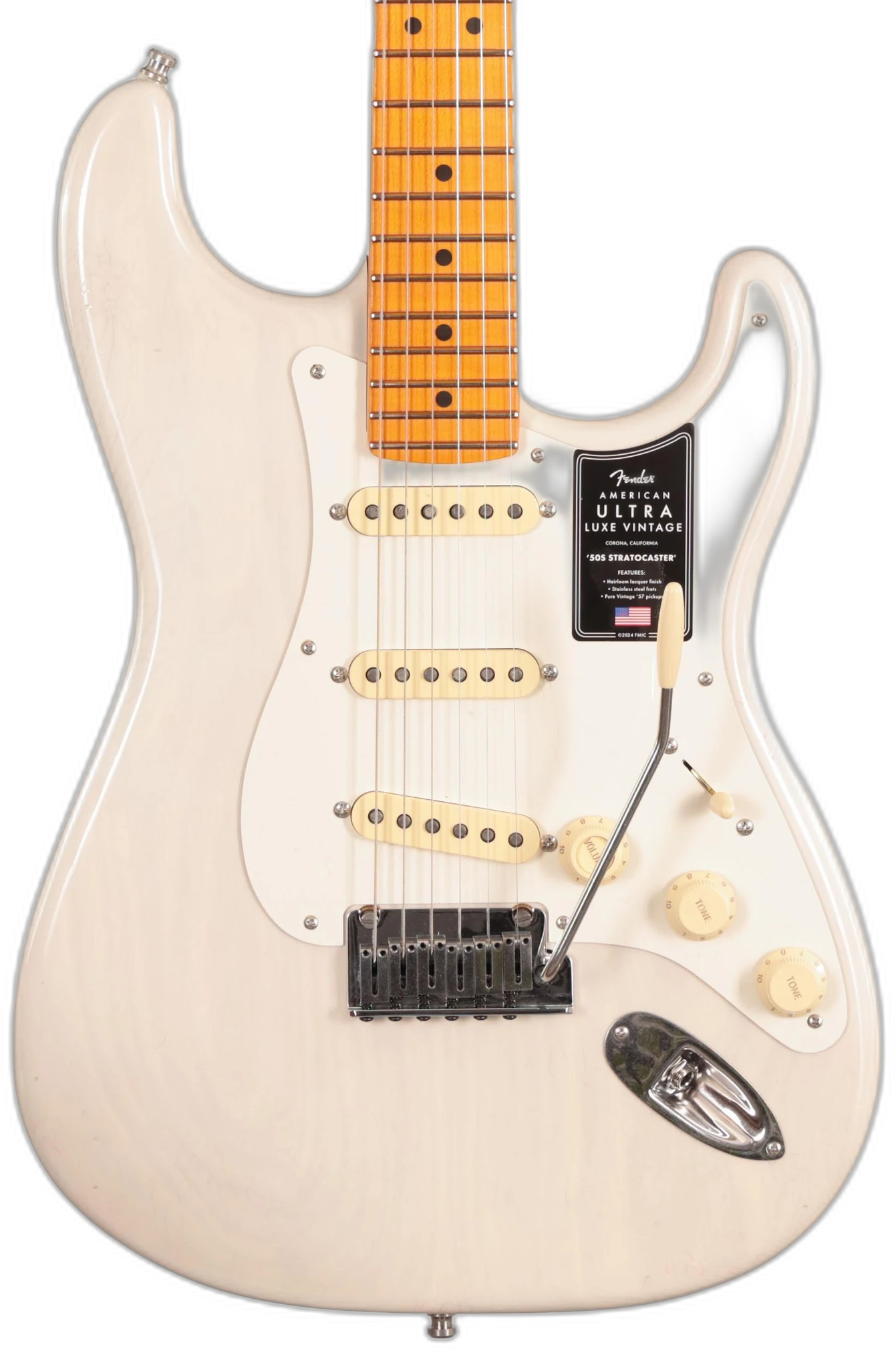 Fender American Ultra Stratocaster in Luxe Vintage 50s White Blonde