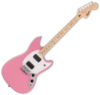 Squier Sonic Mustang HH Flash Fingerboard in Pink Maple