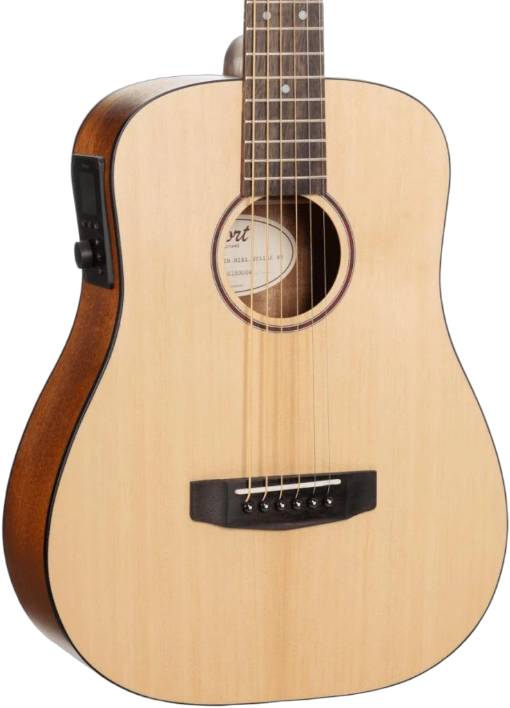 Cort Earth GO Travel Electro Acoustic Guitar In Open Pore in Standard