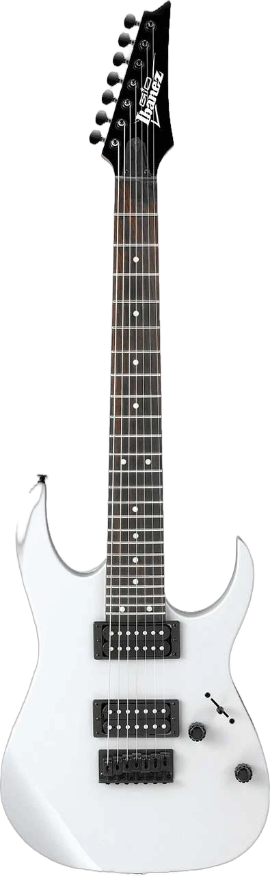 Ibanez GRG7221 7 String Spot 2023 in White