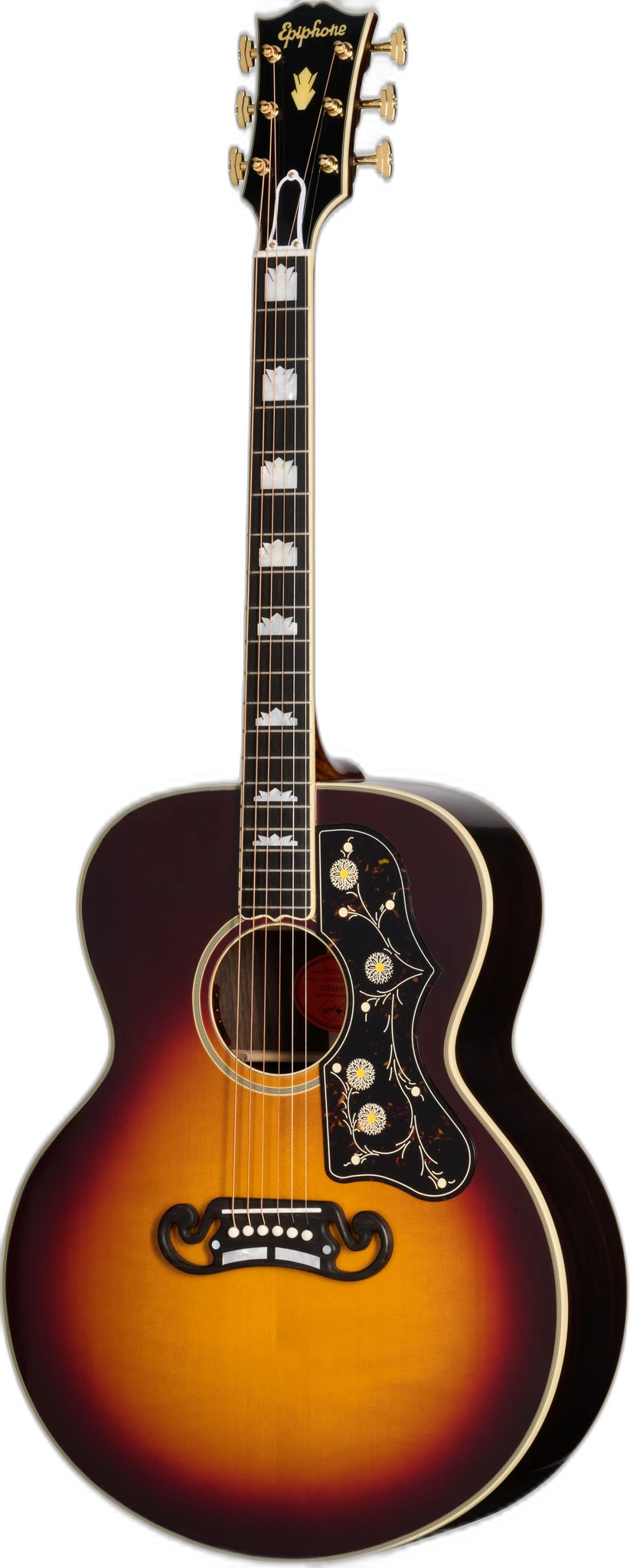 Epiphone Inspired by Gibson Custom Pre-War SJ-200 Reissue in Pre-War SJ-200 Rosewood Vintage Sunburst