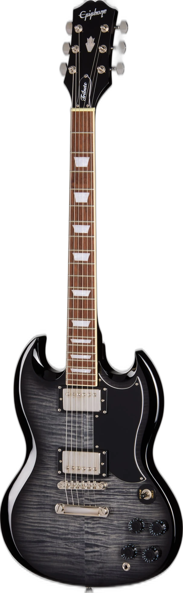 Epiphone SG Tribute Plus Burst in Ebony