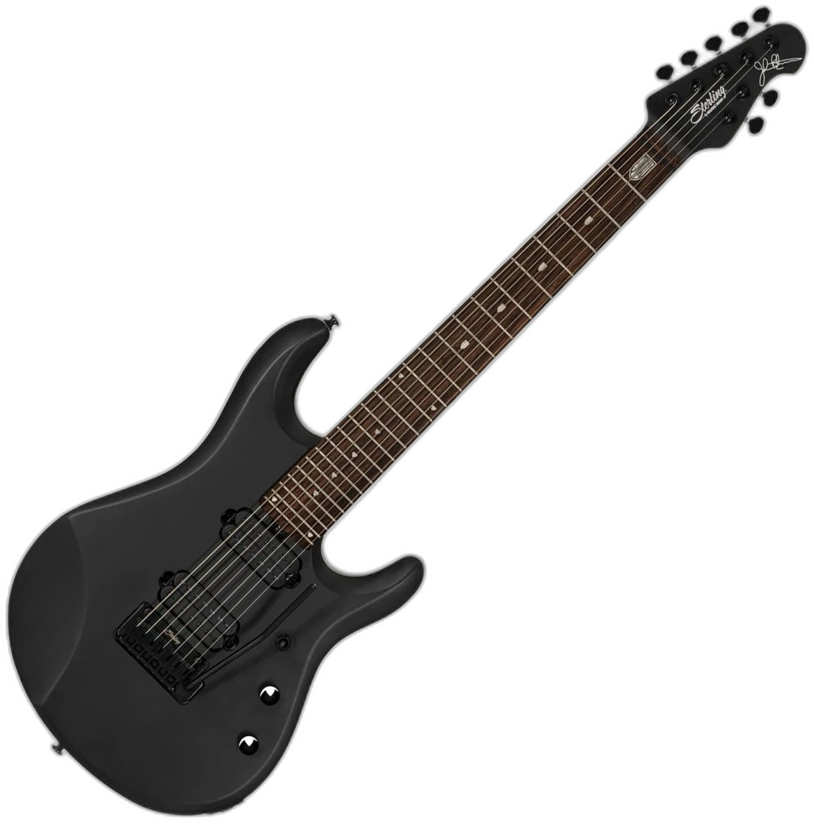 Sterling by Music Man JP70 John Petrucci Signature 7-String Electric Guitar in Stealth Black