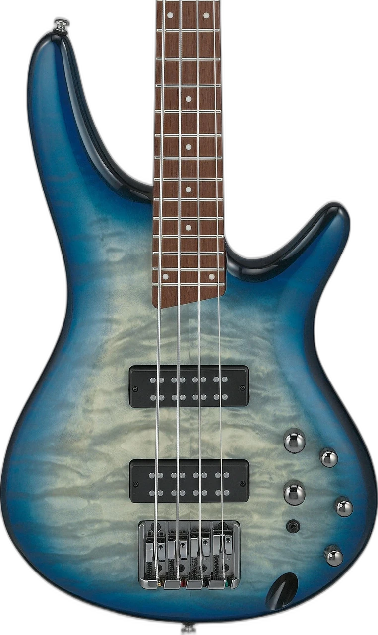 Ibanez SR400EQM Quilted Stained Cosmic Starburst in Maple Blue