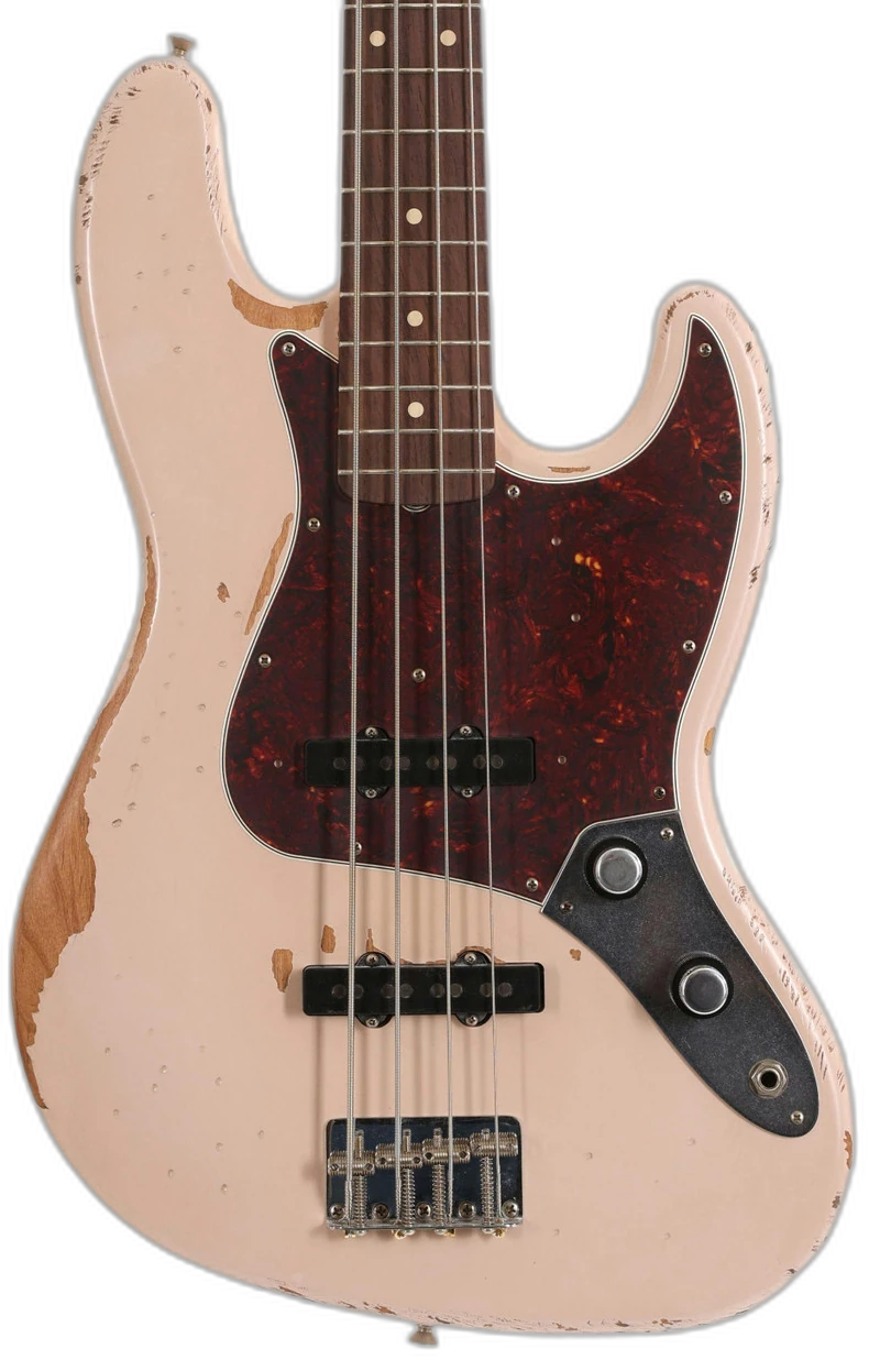 Fender Flea Signature Jazz Bass Fingerboard Road Worn in Rosewood Shell Pink