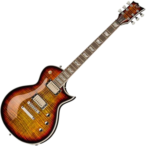 ESP Custom Shop Eclipse in Sunburst in Tiger Eye