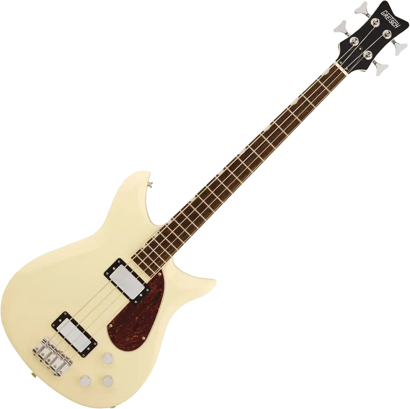 Gretsch - Electromatic CVT Bass Double-Cut - Vintage White, HH, Mahogany Body, Mahogany Neck, Laurel Fingerboard in Double-Cut