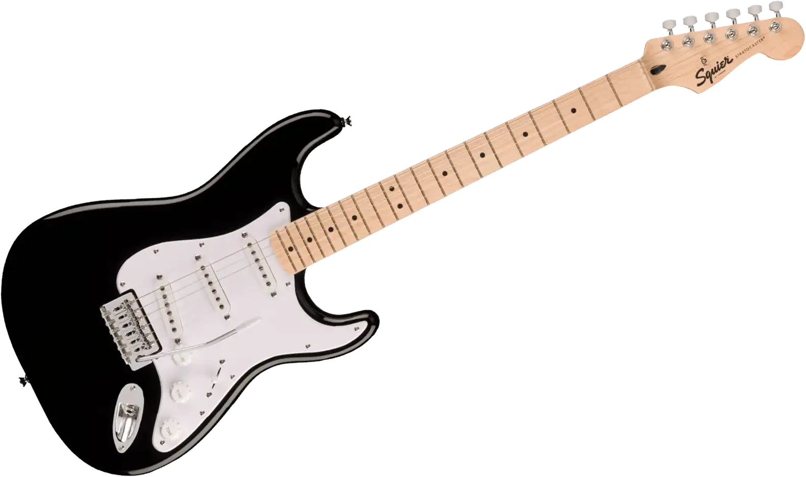 Squier Sonic Stratocaster Black Maple Fingerboard in Standard